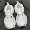 Breathable Polar Wave Mesh Platform Shoes in Beige - Wedge Heel, Waterproof, Lightweight - Sizes 35-40