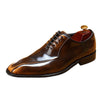 Men's Elegant Patent Leather Oxford Dress Shoes in Blue - High-Quality, Comfortable, Non-Slip Men's Formal Shoes.