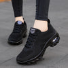 Women's Casual Mesh Sneakers in Red or Black, Front Lace-up, Low Top Design for Comfort & Style. US Sizes: 35-42. Durable PU Sole, Breathable Mesh Upper.