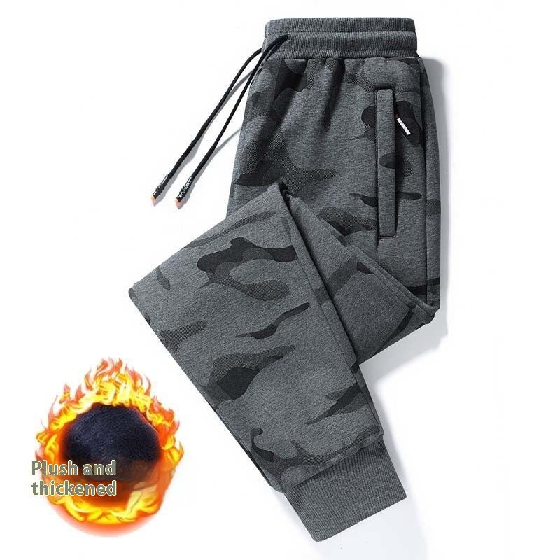 Men's Autumn Winter Cotton Men's Casual Pants Plus-sized Ankle Banded Pants