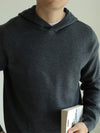 Men's Retro Pullover Hooded Sweater in Camel - Cozy Knitwear for Men