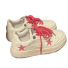 Fashionable Thick Bottom Board Shoes in Black & Pink - Stylish Sports Sneakers with PU Leather & Non-Slip Rubber Soles