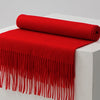 Luxurious Unisex Wool Scarf for Autumn & Winter - Solid Colors