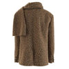 Elegant Woolen Women's Jacket with Detachable Scarf Collar - European & American Style Winter Coat