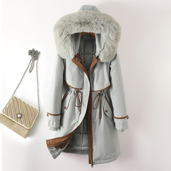 Women's Cotton-Padded Coat with Removable Lining in Multiple Colors and Sizes