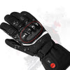 Heated Leather Motorcycle Gloves with Long-lasting Battery - Black - Winter Riding Gear - Unisex - 45°C to 65°C - -25°C Survivability