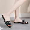 Sequined Flat Slippers for Women - Glamorous, Comfortable, Lightweight, Plus Size - Beach, Shopping, Leisure - Size 35-43