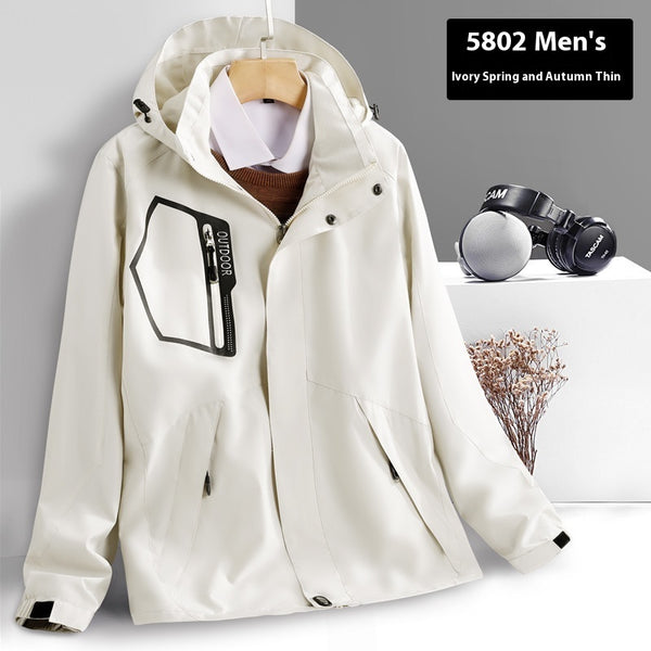 Lightweight Weather-Resistant Shell Jacket for Outdoor Activities