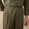 Men's Lightweight Linen Trousers in White - Summer Casual Wear for Men