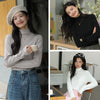 Chic Mid-Collar Women's Casual Sweater in Brown - Layering Fashion Statement