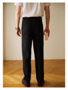 Men's Straight-Cut Casual Long Pants - Lightweight & Stylish in Apricot, Black, White, or Brown for Fashion-Forward Men