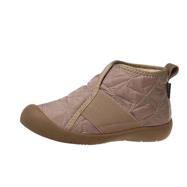Warm Cotton Winter Boots in Black - Stylish Waterproof Footwear for Winter - Non-slip and Cozy Plush Lining - Sizes 35 to 44