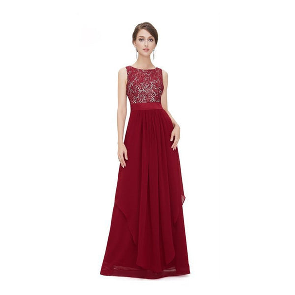 Boho Chic Lace Dress with Unique Irregular Hem in Chiffon Fabric