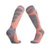 Warm Winter Sports Socks for Outdoor Activities - Purple High-Cylinder Cotton Ski Socks for Women - Active & Cozy Experience - Youth & Adults.