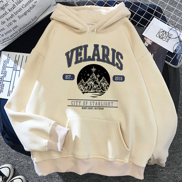 Stylish Women's Japanese Gothic Hoodie with Gilding Craft & Retro Vibe in Polyester - XS to XXL Sizes