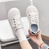 Chic Fall Platform Sneakers for Women in Beige, Khaki, and Black - Comfortable Mesh Lining, Mid-Heel Design - Casual and Stylish Footwear