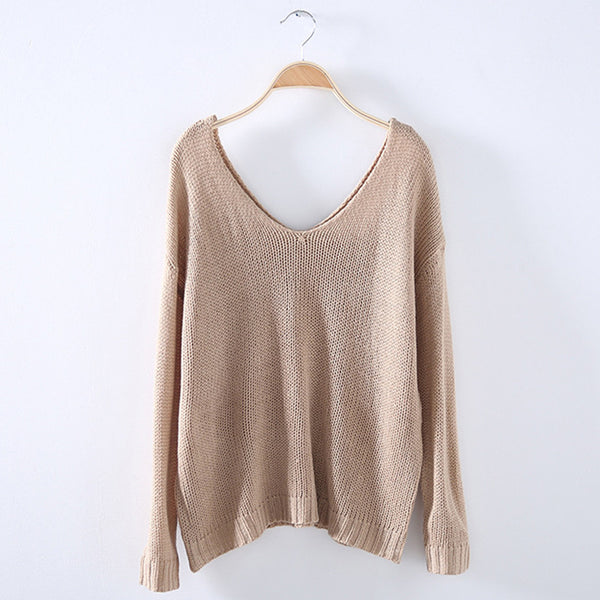 Cozy Off-Shoulder Gray Women's Sweater for Cold Weather Fashion