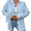Women's Cotton Autumn Blouse in Yellow Drop Shoulder Style