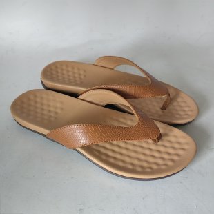 Comfortable Plus Size Herringbone Flip Flops in White, Black, and Light Brown