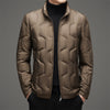 Warm Stand-Up Collar Winter Jacket for Gents - Stylish Men's Coat for Cold Weather