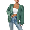 Chic Casual Knit Sweater Coat for Winter - Stylish and Comfy Winter Cardigan in Polyester - All-match Fashion with Detailed Threadwork
