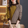 Chic Women's Mock Neck Sweater in Angora Red - Soft Polyester Pullover - Sizes S-XL - Winter Fashion Piece