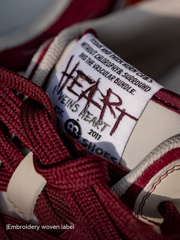 Trendy Casual Street Sports Shoes, Wine Red Unisex Sneakers