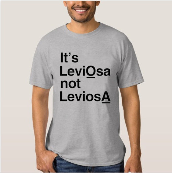 Compatible with Apple, It's leviosas not leviosa personality T-shirts for men and women European and American street short sleeves AliExpress