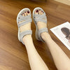 Women's Casual Flat Roman Sandals in Versatile Colors - Breathable Mesh Lining & Rubber Sole. Fashionable, Comfortable & Stylish!