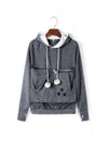 Women's Stylish Pet Pocket Hoodie Sweatshirt for Cat Lovers