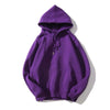 Cozy Fleece-Lined Hooded Sweater in Solid Color, Polyester, Fall/Winter Fashion, Comfortable Style.