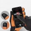 Winter Riding Gloves with Touchscreen Compatibility - Black and Yellow