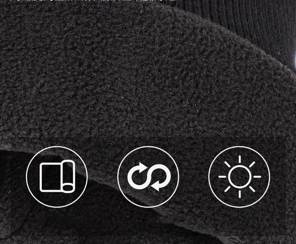 Touchscreen Compatible Fleece-Lined Winter Riding Gloves, Black and Yellow, Unisex - L, M, XL, XXL Sizes