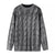 Chic Women's Silver Gray Loose Pullover Sweater - Winter Fashion Style