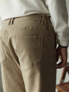 Americana Retro Cotton-Stretch Denim in Khaki - Comfortable Men's Jeans