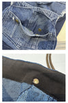 Vintage Style Men's Washed Denim Casual Shorts in Light Blue - Loose Fit Cotton Summer Fashion for Men - Sizes M to 2XL.