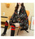 Women's Floral Print Velvet-Lined Hoodie in Black, Gray, or White
