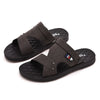 Men's waterproof non-slip rubber shoes in black and brown for casual or dress wear. Durable PVC material, versatile style for all-weather comfort.
