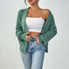 Chic Casual Knit Sweater Coat with Detailed Threadwork for Winter Fashion