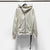 Unisex Hooded Sweater Coat with Inclined Zip - Cotton Comfort Wear - Versatile Fashion - Seasonal Apparel.