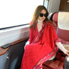 Cashmere-Feel Tassel Scarf with Vintage Dark Pattern - Versatile and Warm Women's Shawl for Every Season.