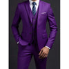 Elegant men's 3-piece suit featuring a blazer, vest, and trousers in slim fit, perfect for formal and business occasions.