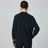 Premium quality rib knit wool cardigan featuring single-breasted button closure and loose silhouette
