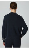 Classic button-front cardigan in 100% wool featuring relaxed silhouette and V-neck design