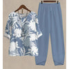 Bright and inviting floral two-piece perfect for outdoor celebrations.