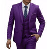 Elegant men's 3-piece suit featuring a blazer, vest, and trousers in slim fit, perfect for formal occasions and weddings.