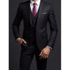 Elegant men's 3-piece suit featuring a blazer, vest, and trousers in slim fit, perfect for weddings and formal events.