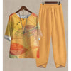 Easy to wash floral ensemble, maintaining elegance wear after wear.