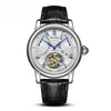 Close-up of the Seagull ST8004ZS tourbillon watch showcasing intricate mechanical artistry.