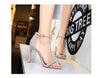 Adjustable ankle strap sandals in elegant suede finish